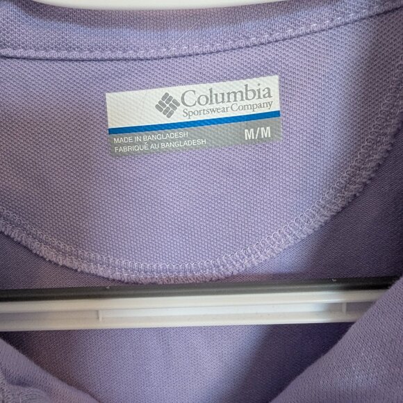 Columbua | PFG Lavender Sleeveless Polo Shirt | M | SPF 50+ | EUC - Picture 6 of 6